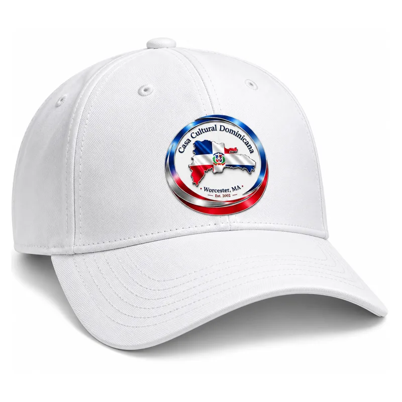 Gorra blanca con el logo de la Casa